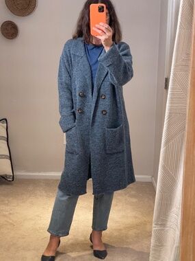 Cici Bird long cardigan blue women XL - NWT